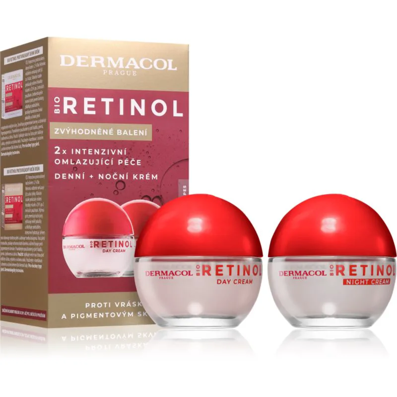 Dermacol Bio Retinol κρέμα ημέρας και νύχτας διπλή συσκευασία
