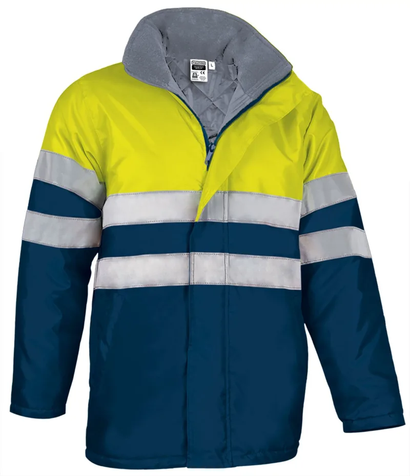 Hi-Vis Parka TRAFFIC Valento PKVATRAAM Fluo Yellow-Orion Navy Blue