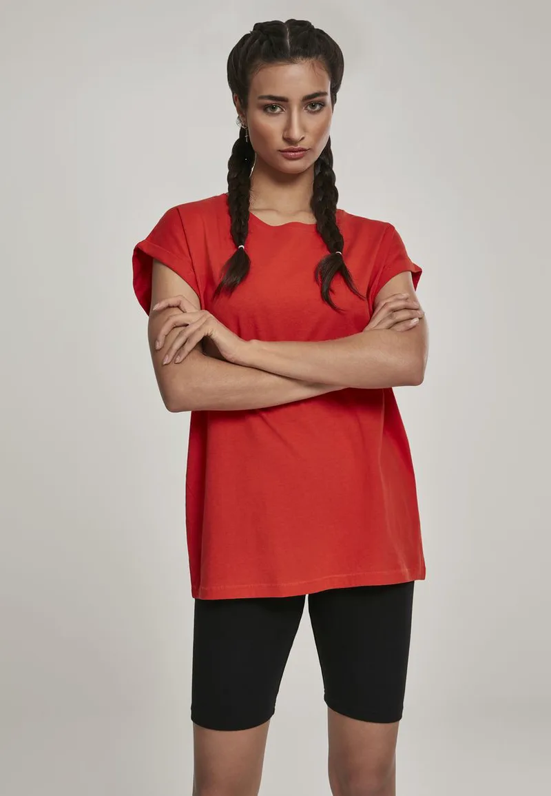 T-shirt TB771 Urban Classics Extended Shoulder Tee Bloodorange