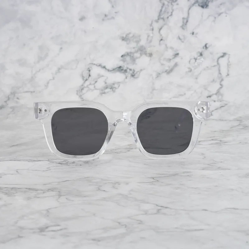 WILLIAM TWO Tinted Sunglasses | Clear | Gray Shades | Explicit Poets Sunglasses