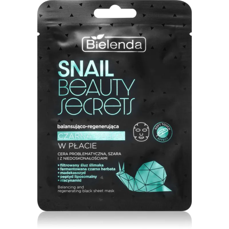 Bielenda Snail Beauty Secrets αναγεννητική μάσκα για προβληματική επιδερμίδα, ακμή 1 τμχ