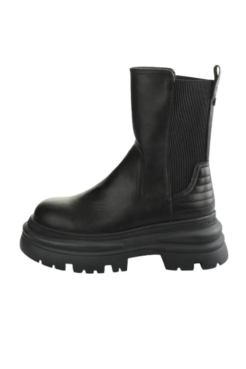 BUFFALO Γυναικεία Μποτάκια DIONE CHELSEA MID - ΜΑΥΡΟ-1270128-BLACK