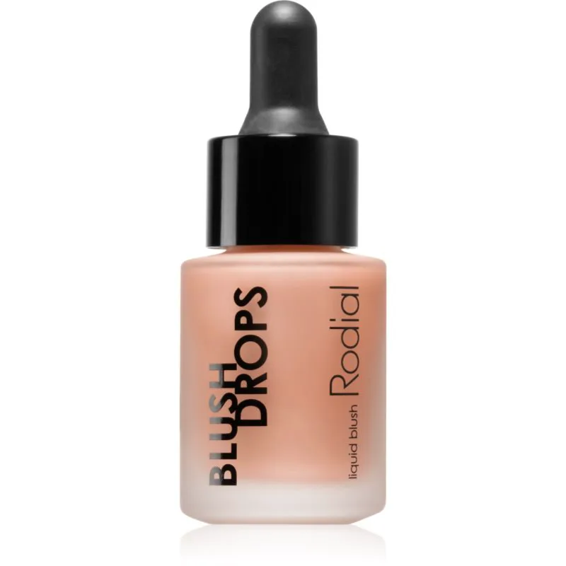 Rodial Blush Drops υγρό ρουζ και λιπ γκλος προσθέτει ενυδάτωση και λάμψη απόχρωση Sunset Kiss 15 ml