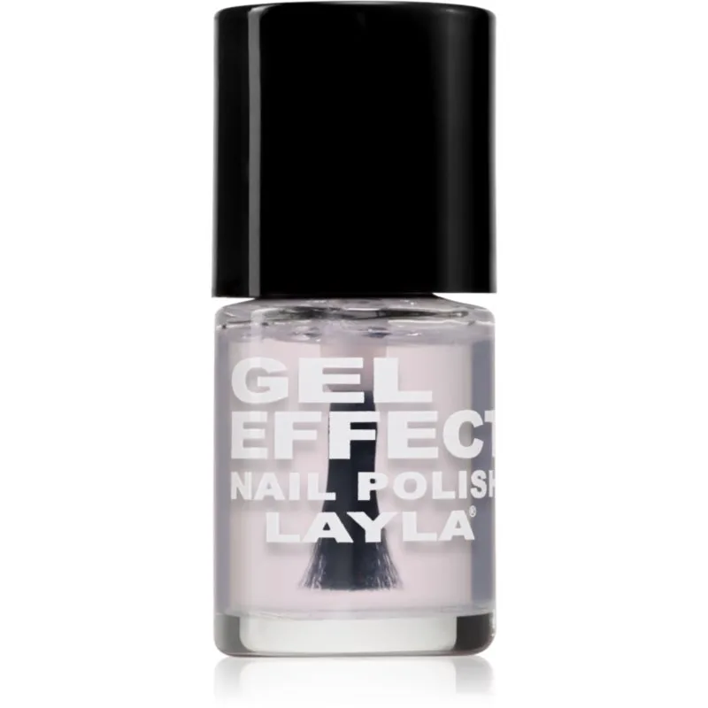 Layla Cosmetics Gel Effect τζελ βερνίκι νυχιών χωρίς τη χρήση των UV/LED λαμπτήρων απόχρωση n. 19 Top Coat 10 ml