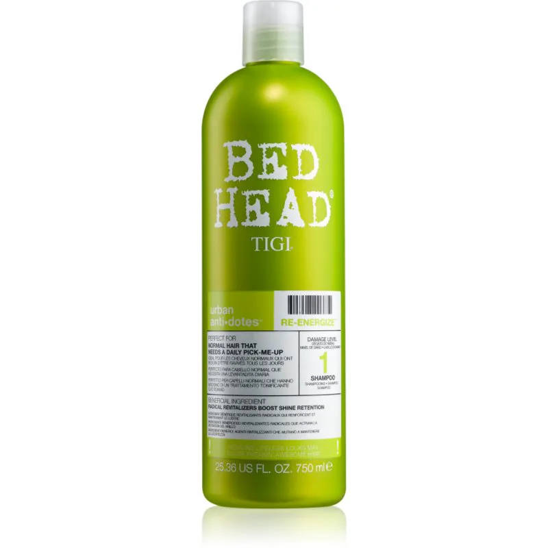TIGI Bed Head Urban Antidotes Re-energize σαμπουάν για κανονικά μαλλιά 750 ml