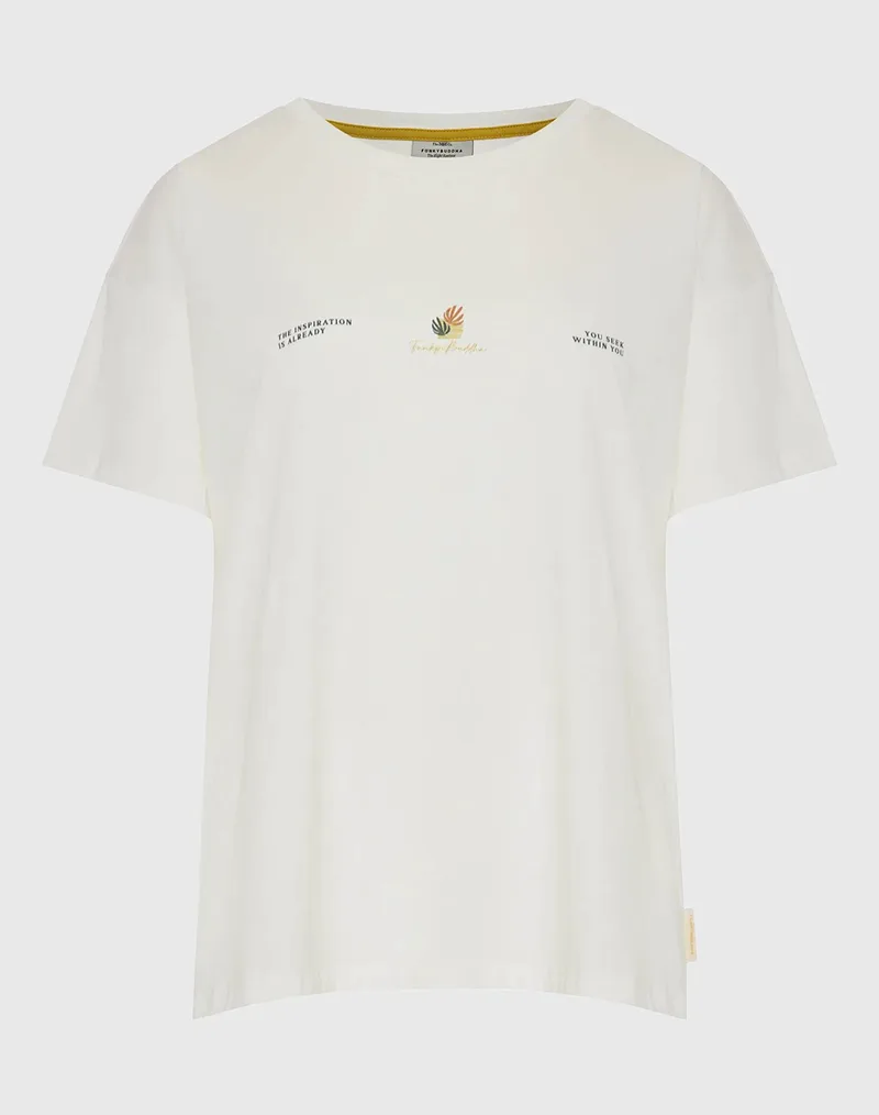 FUNKY BUDDHA T-Shirts FBL013-125-04-OFF WHITE OffWhite