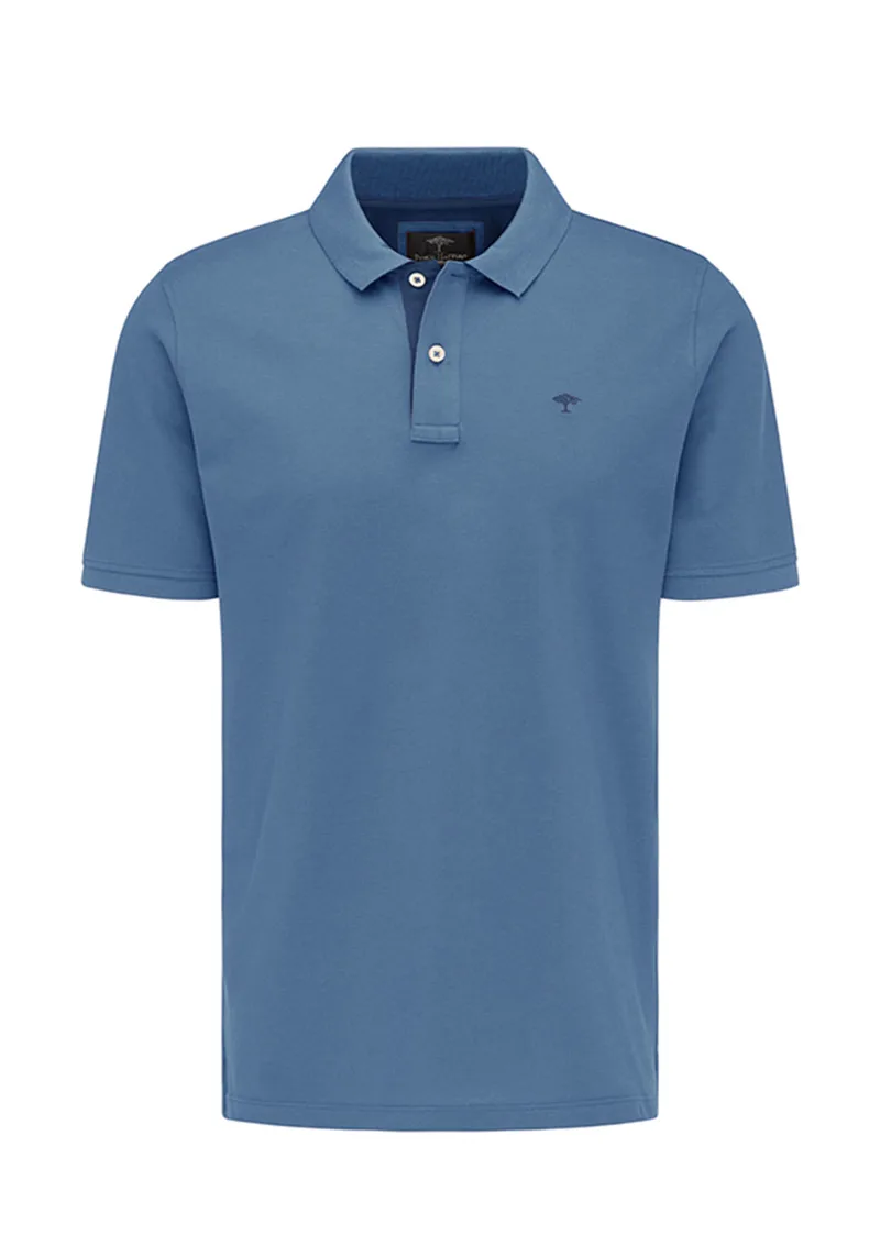 Fynch Hatton Polo Μπλούζα της σειράς Contrasts - 1122 1551 623 Pacific