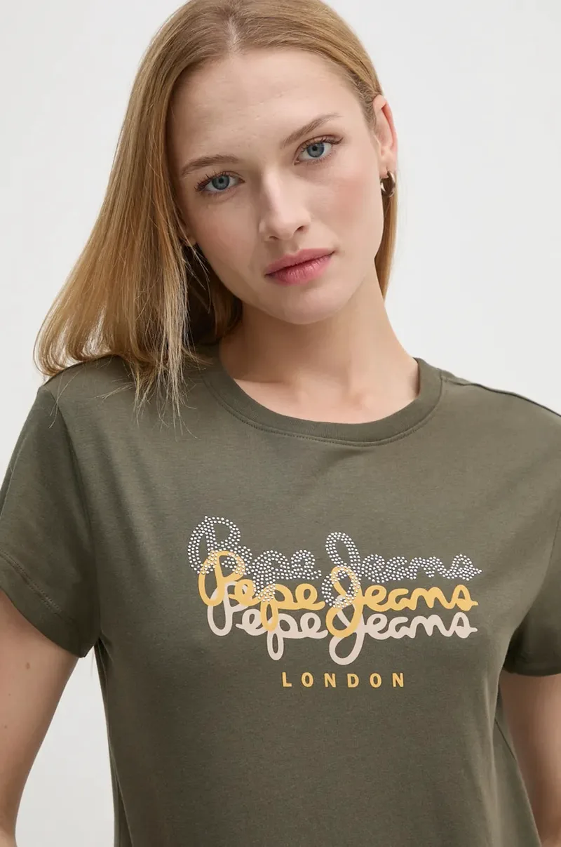 Βαμβακερό μπλουζάκι Pepe Jeans GALEY