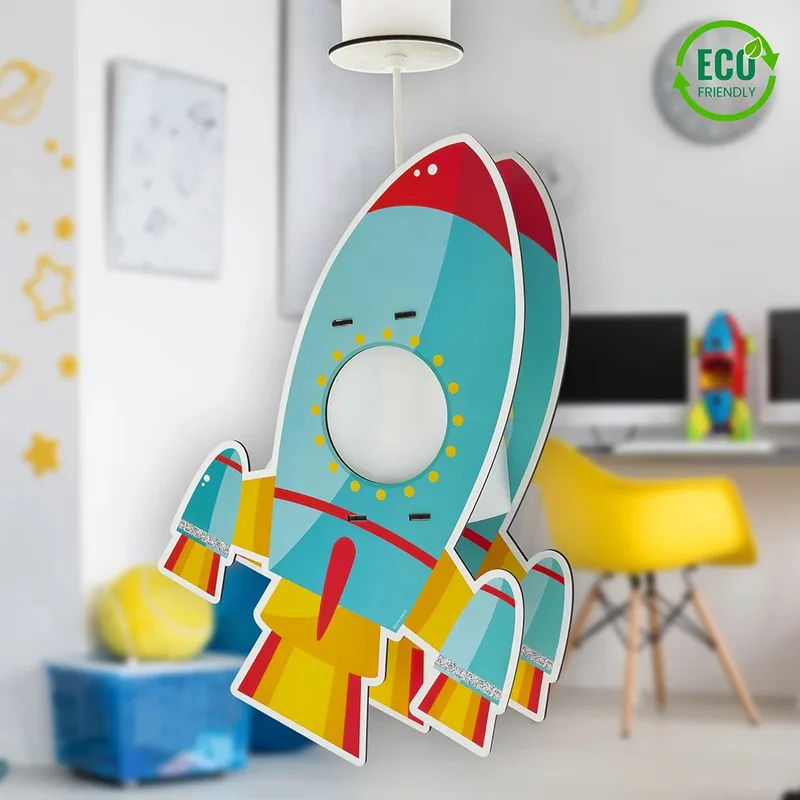 Rocket MDF παιδικό φωτιστικό οροφής (63357)