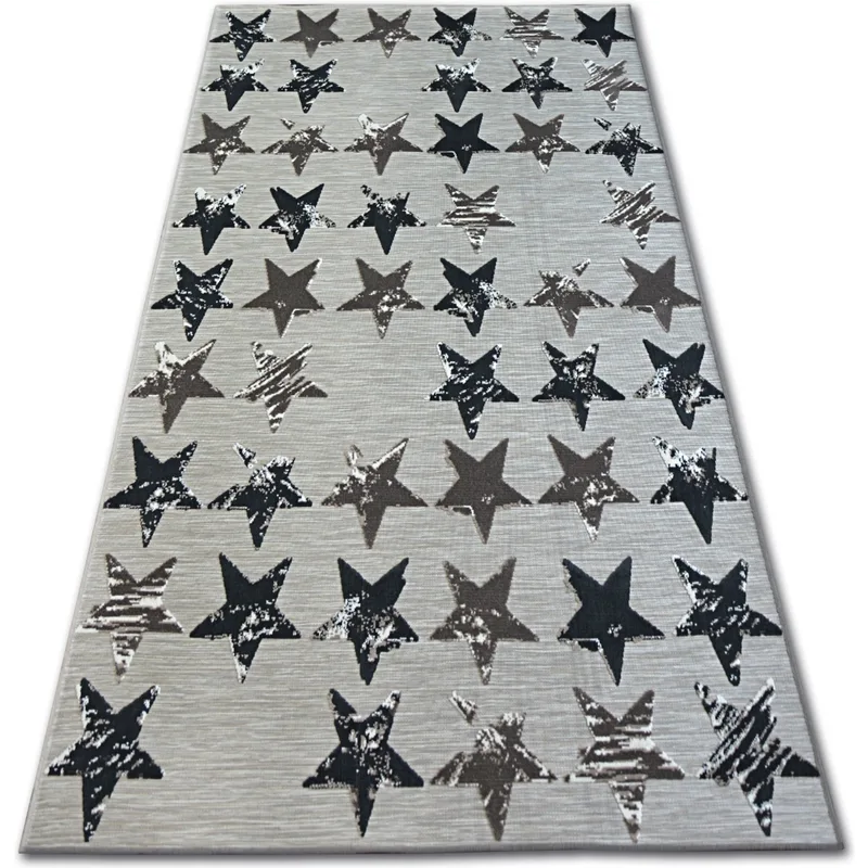 Χαλιά Rugsx Χαλί LISBOA 27219/975 Αστέρια Καφέ 120x170 cm