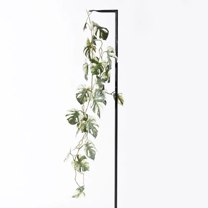Supergreens Τεχνητή Γιρλάντα Μονστέρα Albo Variegata Πράσινη 120 εκ.