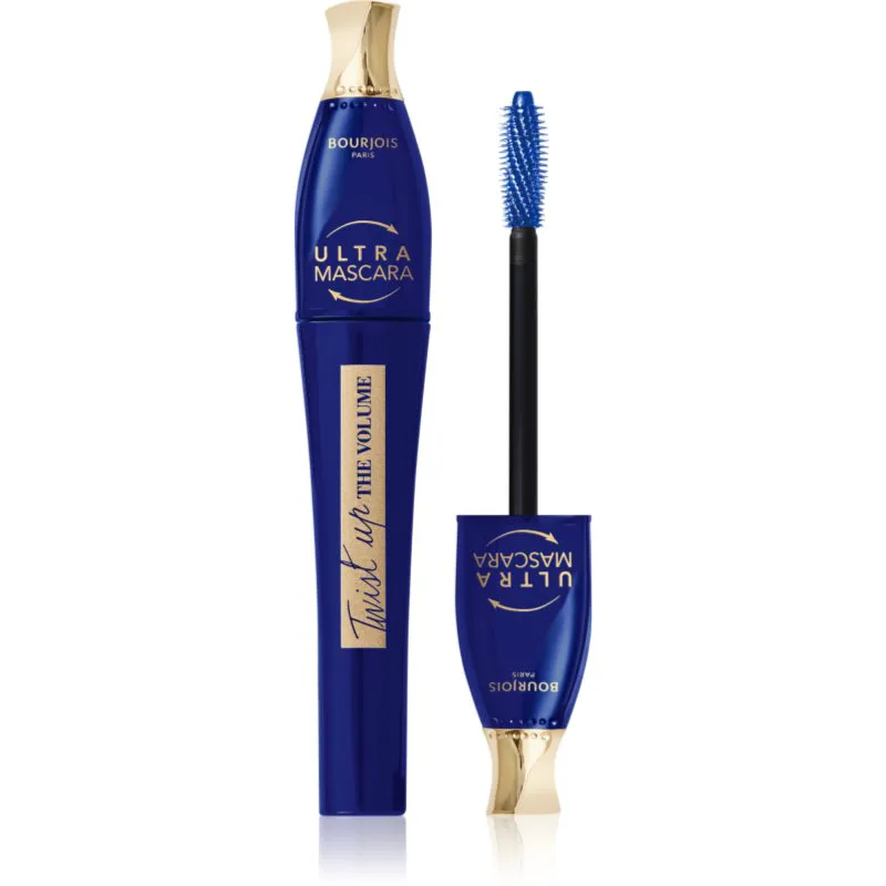Bourjois Twist Up The Volume μάσκαρα για όγκο με βούρτσα 2 σε1 απόχρωση 03 Ultra Blue 8 ml