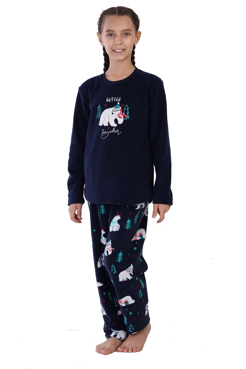 Vienetta Εφηβική χριστουγεννιάτικη πυτζάμα fleece ''Always Better Together'' (Από 9-16 ετών)-305009