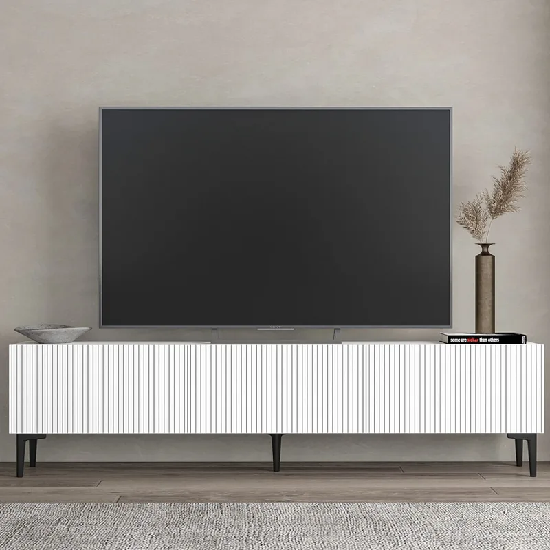 Έπιπλο Τηλεόρασης Oscar - White 327Ods1306 (180x45x31,4 cm)
