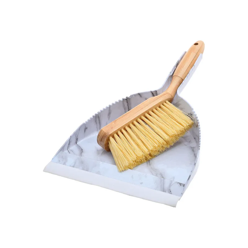 Estia σκουπα με φαρασι χειροσ bamboo essentials marble 04-14360