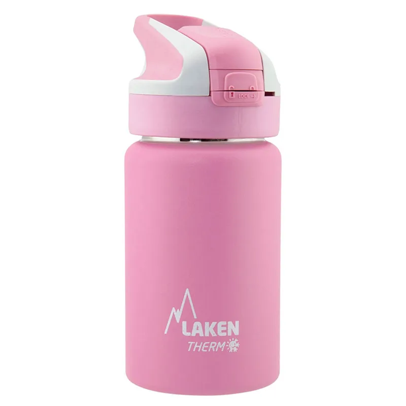 Παγούρι - Θερμός 350ml Με Καλαμάκι Laken Ροζ