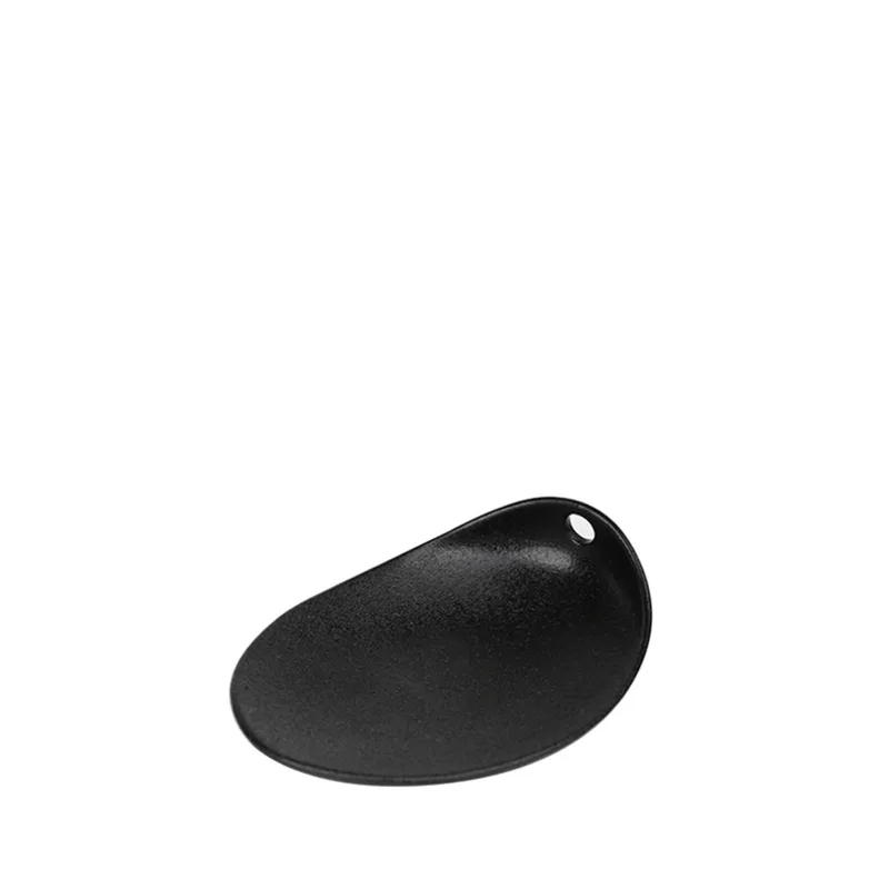 Πιατάκι Scoop Stoneware Μαύρο Lava 17x12x5εκ. ESPIEL NOL134K4 (Σετ 4 Τεμάχια) (Χρώμα: Μαύρο, Υλικό: Stoneware, Μέγεθος: Μεμονωμένο) - ESPIEL - NOL134K4