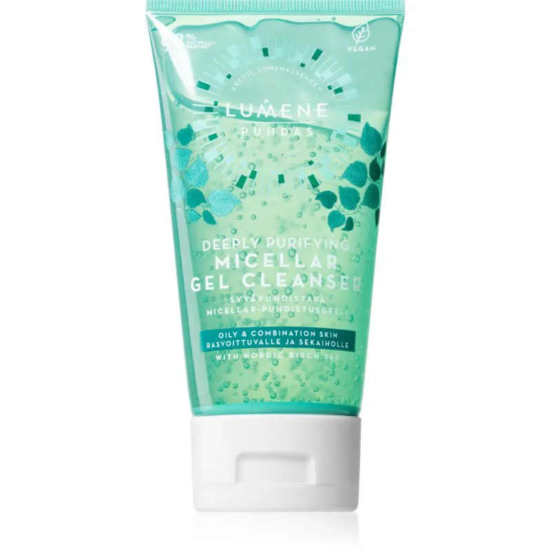 Lumene Deeply Purifying [PUHDAS] μικυλλιακό τζελ καθαρισμού για μικτή και λιπαρή επιδερμίδα 150 ml