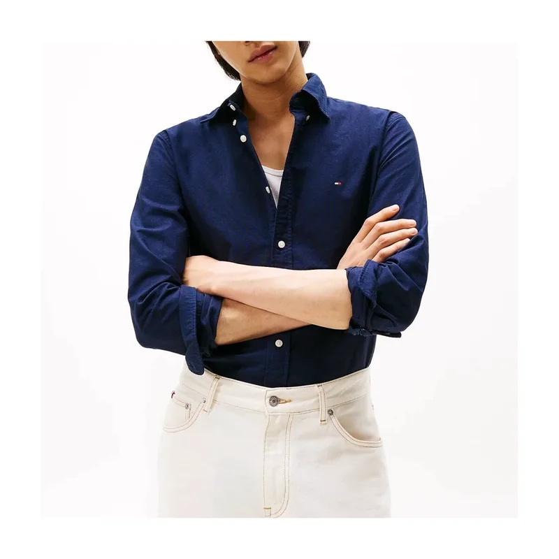 Πουκάμισο με μακριά μανίκια Tommy Hilfiger Solid Heritage Oxford Rf