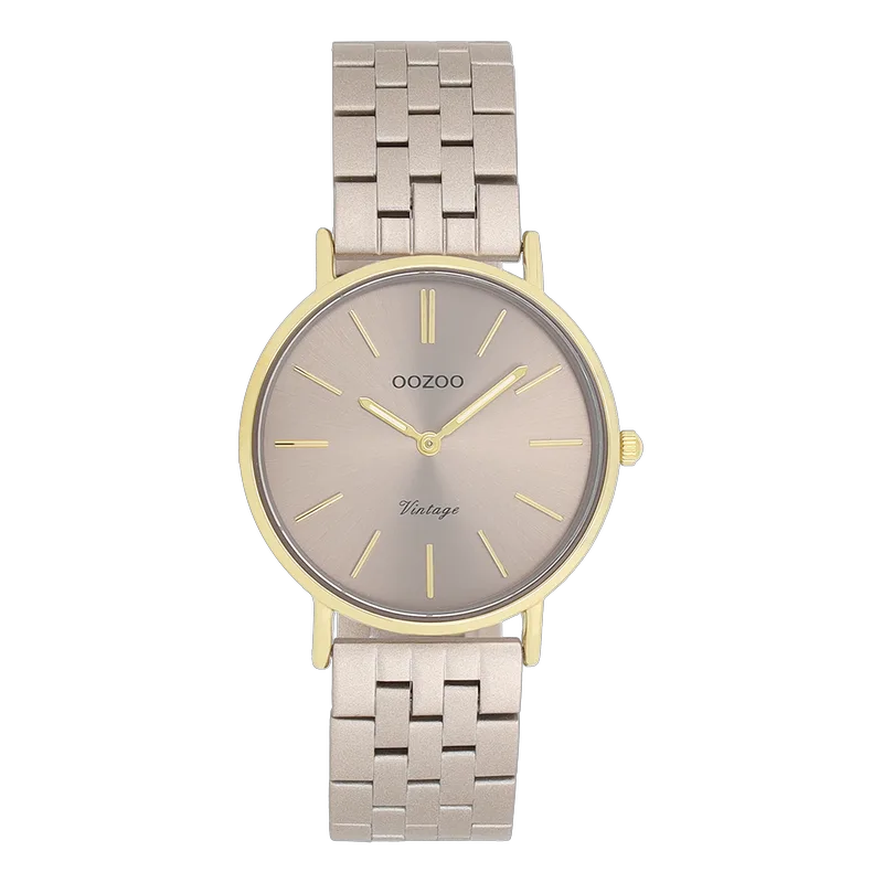 OOZOO Vintage - C20409, Χρυσό case with Metal Bracelet