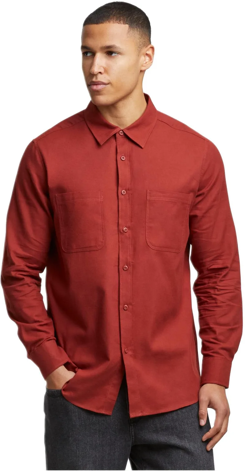 Πουκάμισο Flanell TB6357-17539 Urban Classics Darkrust