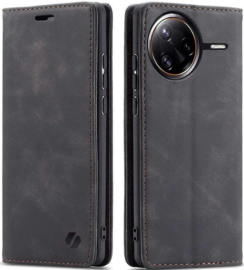 Θήκη Xiaomi Poco F7 Ultra Spacecase Wallet Πορτοφόλι - Black (5905719119232)