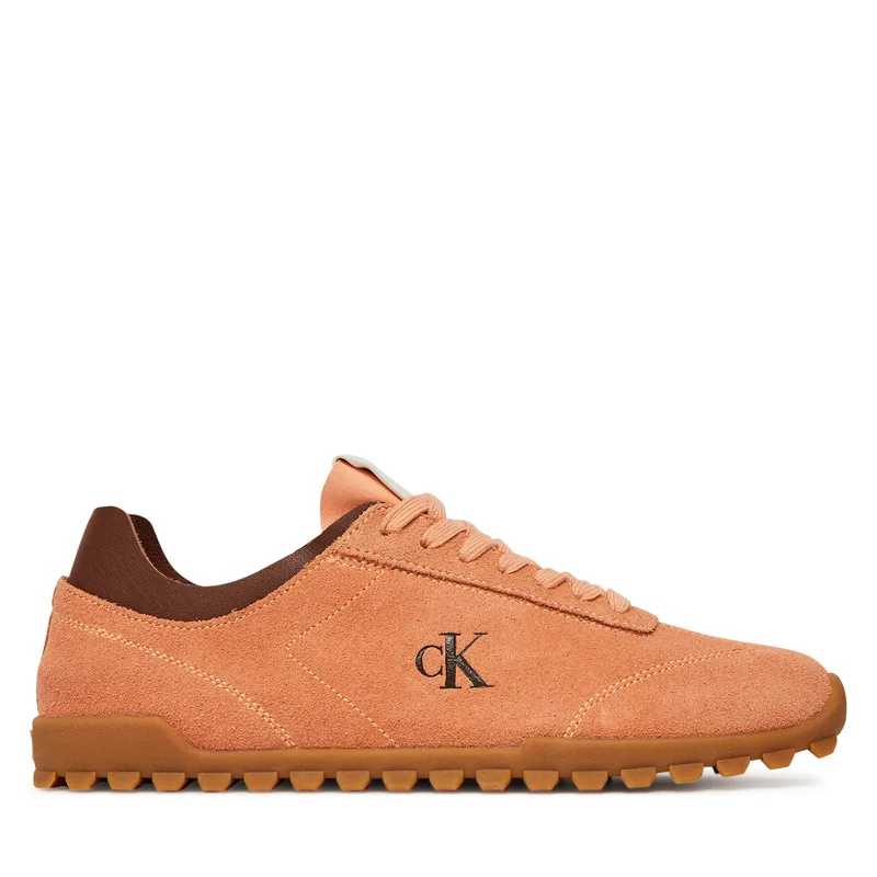 Αθλητικά Calvin Klein Jeans Low Profile Runner Mg Sue YW0YW01898 Πορτοκαλί