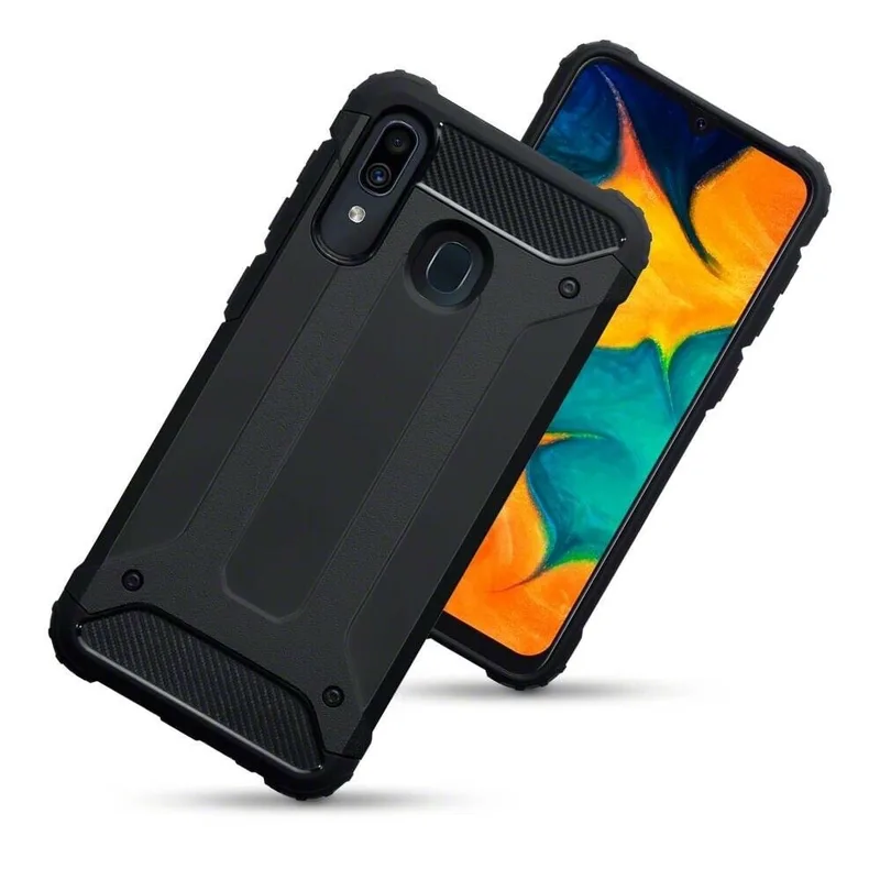 Terrapin Ανθεκτική Θήκη Double Layer Impact Samsung Galaxy A30 - Black (131-002-154)