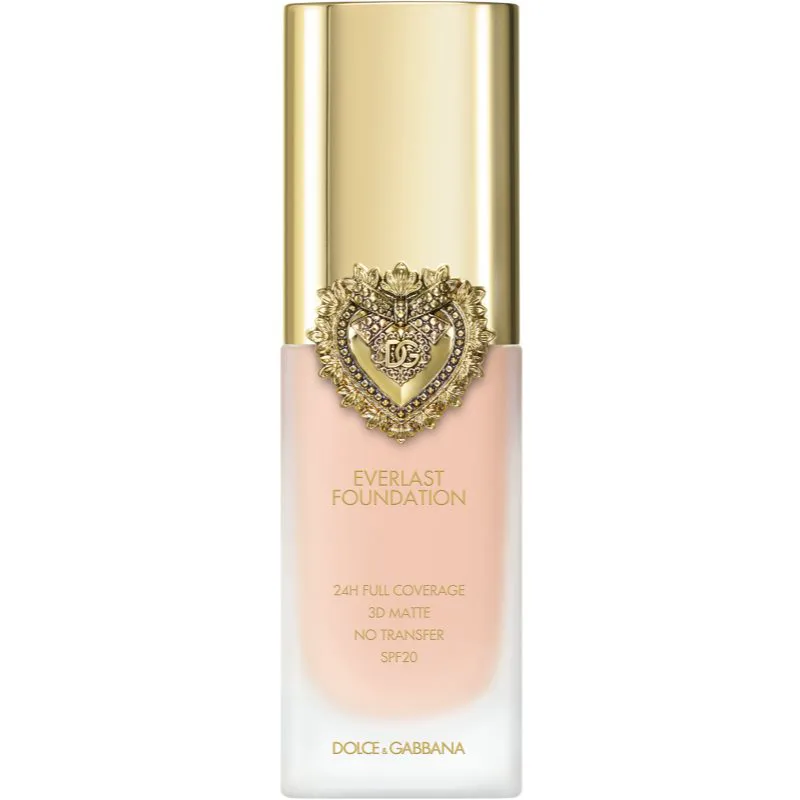 Dolce&Gabbana Flawless Everlast Foundation εντατικά καλυπτικό μακιγιάζ μακράς διαρκείας SPF 20 απόχρωση 03W LIGHT 27 ml