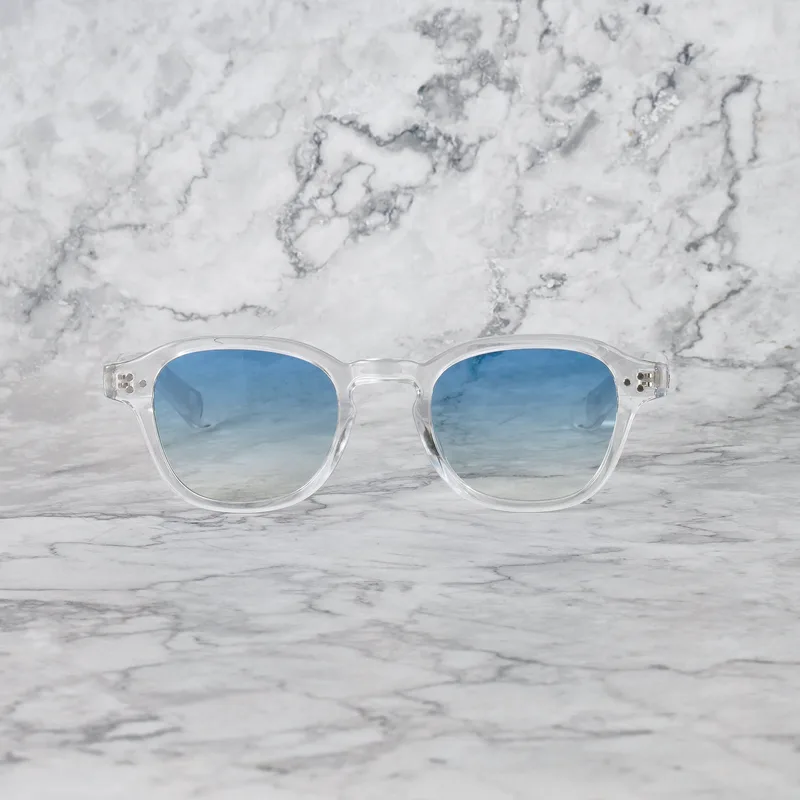 MARK Gradient Sunglasses | Clear | Gradient Blue Shades | Explicit Poets Sunglasses