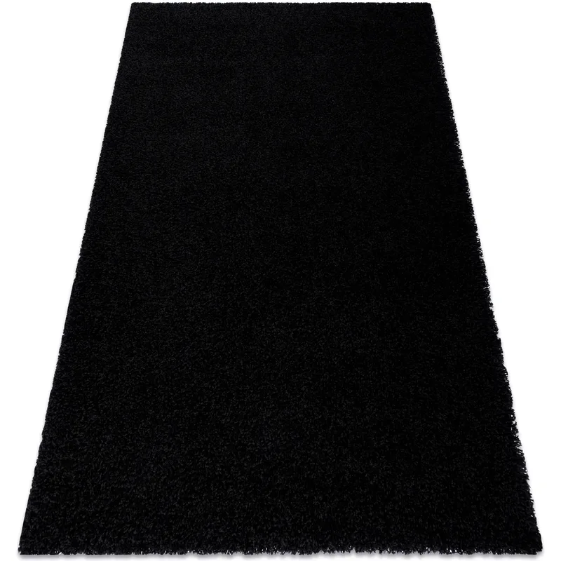 Χαλιά Rugsx Χαλί SOFFI δασύτριχος 5cm μαύρο 180x270 cm