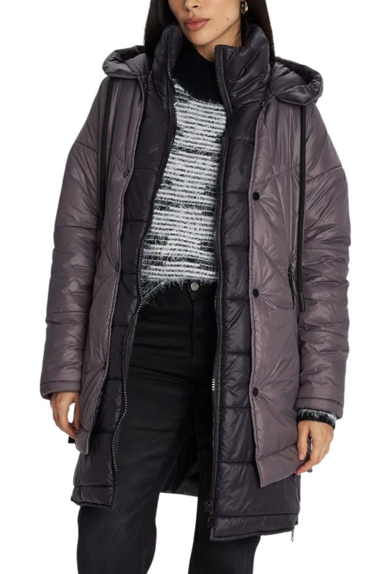 Μπουφάν Ale Με Ενσωματωμένο Αμάνικο 8921500-GREY Γυναικείο