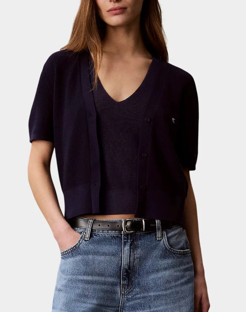 CALVIN KLEIN JEANS SS COTTON TWINSET LV047F353G-9EI DarkBlue