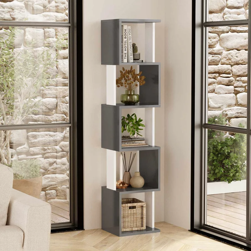 Βιβλιοθήκη Milan - Anthracite, White 271Pbl1163 (35x161x30)