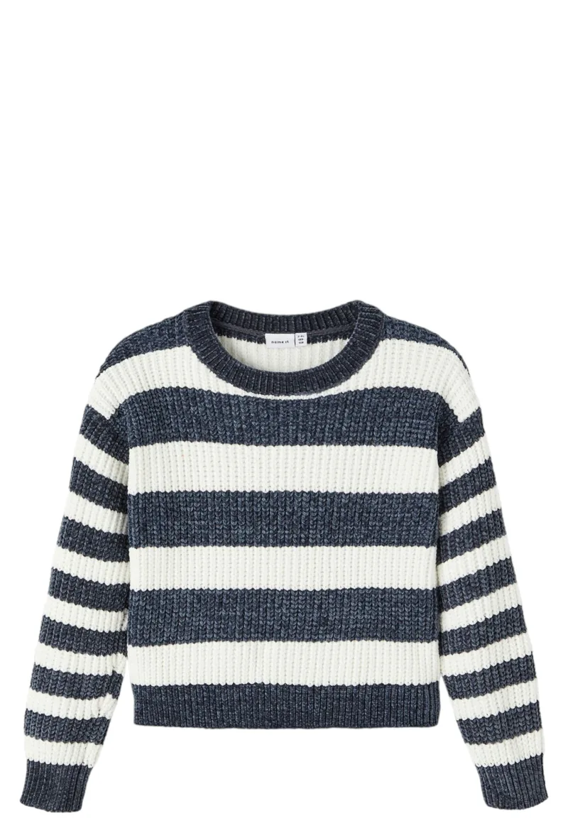 Πουλόβερ Name It Nijanna Short Knit 13221026-India Ink Κορίτσι