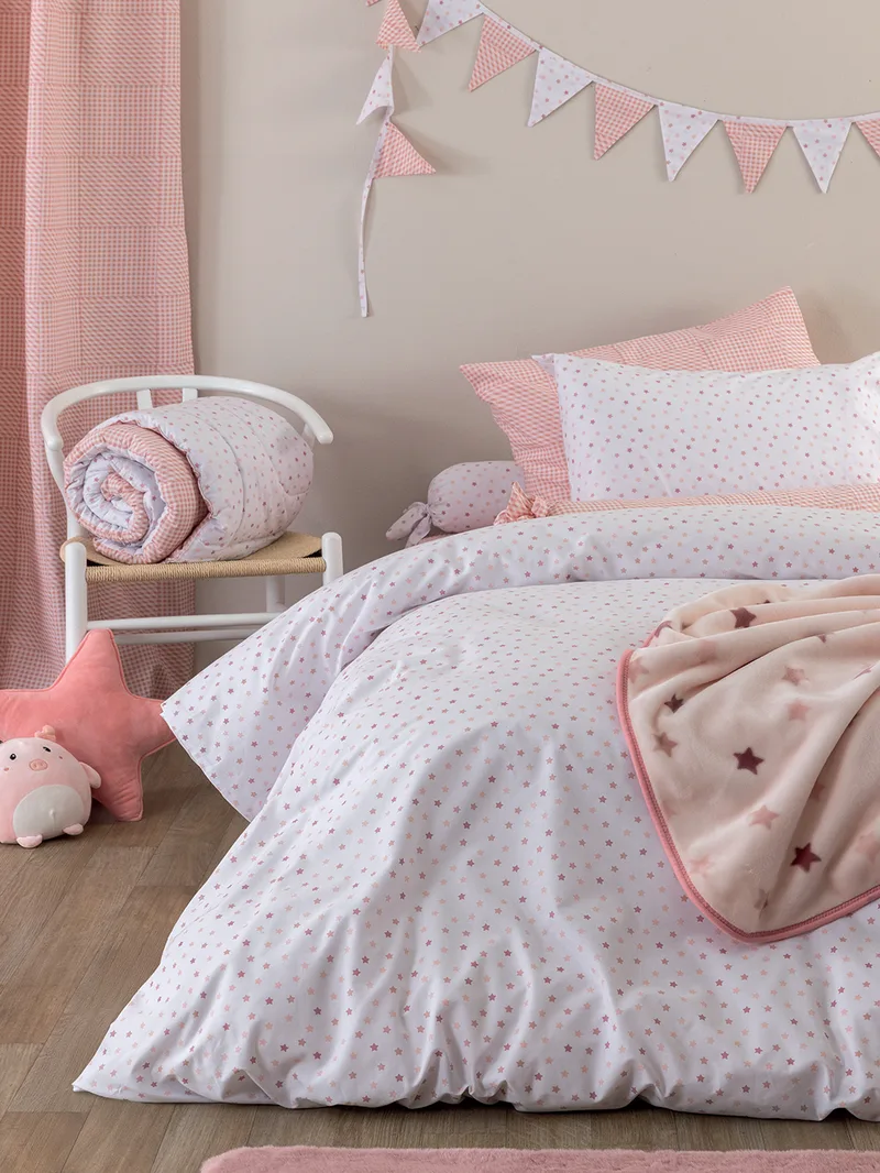 Σεντόνι Μονό 110x200+35 BB101 ROSE Με Λάστιχο - Palamaiki 170x260