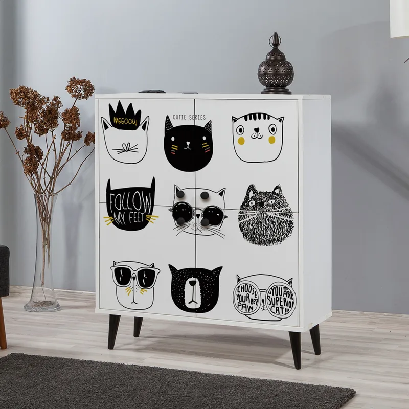 Ντουλάπι Πολλαπλών Χρήσεων Multilux Cats 869Vel3986 (95x111x36 cm)