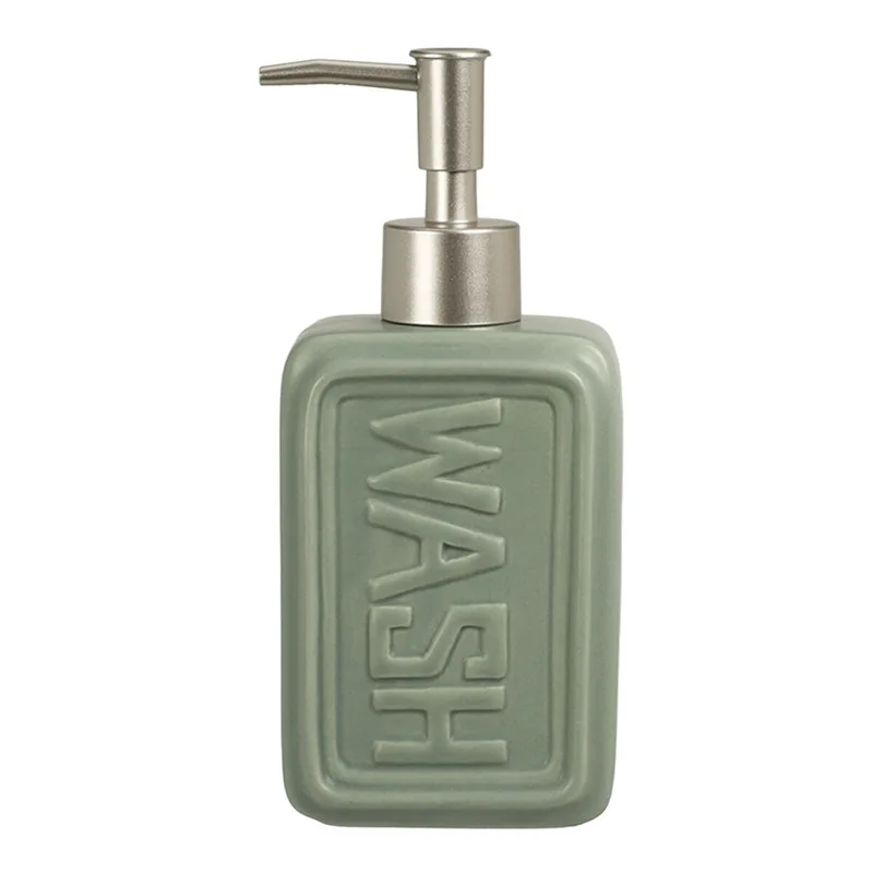Ντισπένσερ Δολομίτη 300ml-8x5,5x18,2εκ. Green MRShome 0097003 (Χρώμα: Πράσινο , Υλικό: Δολομίτης) - MRS HOME - sl-DF-0097003