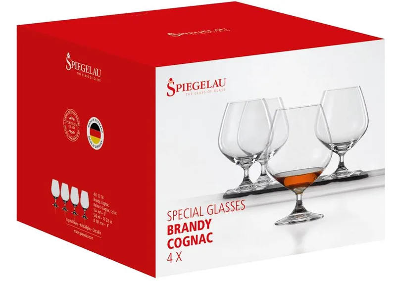 ΣΕΤ ΚΡΥΣΤΑΛΛΙΝΑ ΠΟΤΗΡΙΑ ΚΟΝΙΑΚ SPIEGELAU 153MM 558ML ΣΕΙΡΑ VINO GRANDE 4ΤΜΧ (451 03 78)