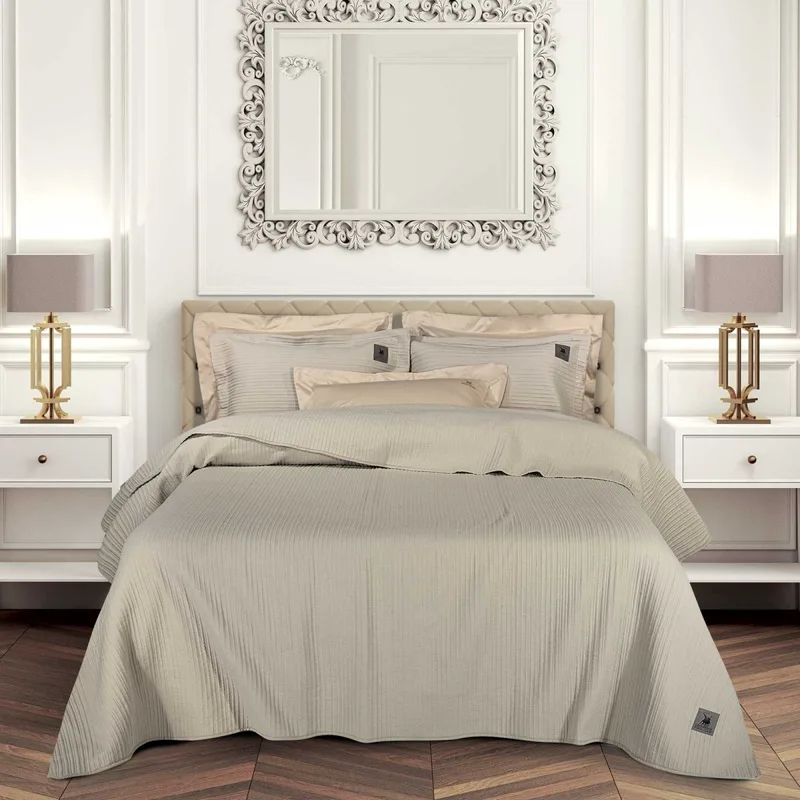 Κουβερλί King Size (240x250) Greenwich Polo Club Essential Lines 4455 Taupe