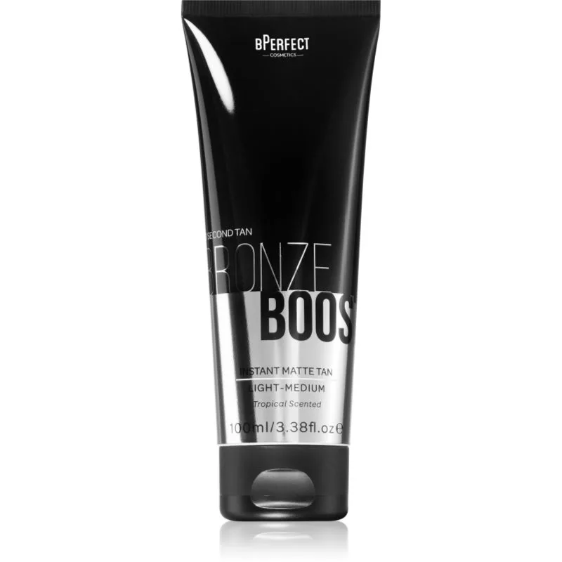 BPerfect Bronze Boost Instant Matte Tan κρέμα αυτομαυρίσματος για σώμα και πρόσωπο απόχρωση Light-Medium 100 ml
