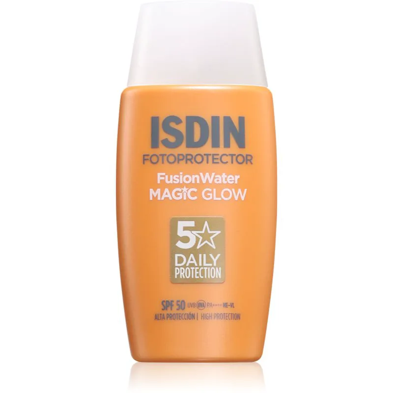 ISDIN Fotoprotector FusionWater Magic Glow ελαφρύ προστατευτικό υγρό SPF 50 50 ml