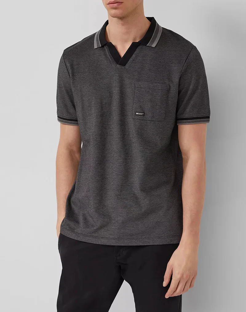 S.OLIVER Πόλο Μπλούζα SO2172374-99W2 DarkGray