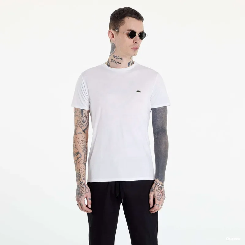 T-shirt LACOSTE Pima Cotton White M