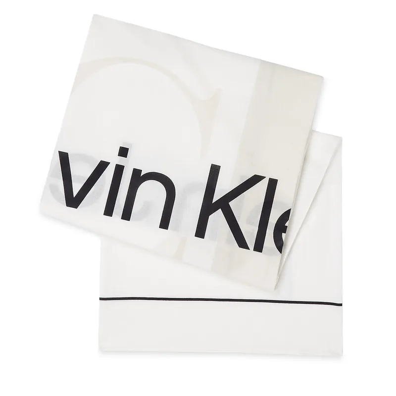 Φουλάρι Calvin Klein Monologo K60K611981 Λευκό