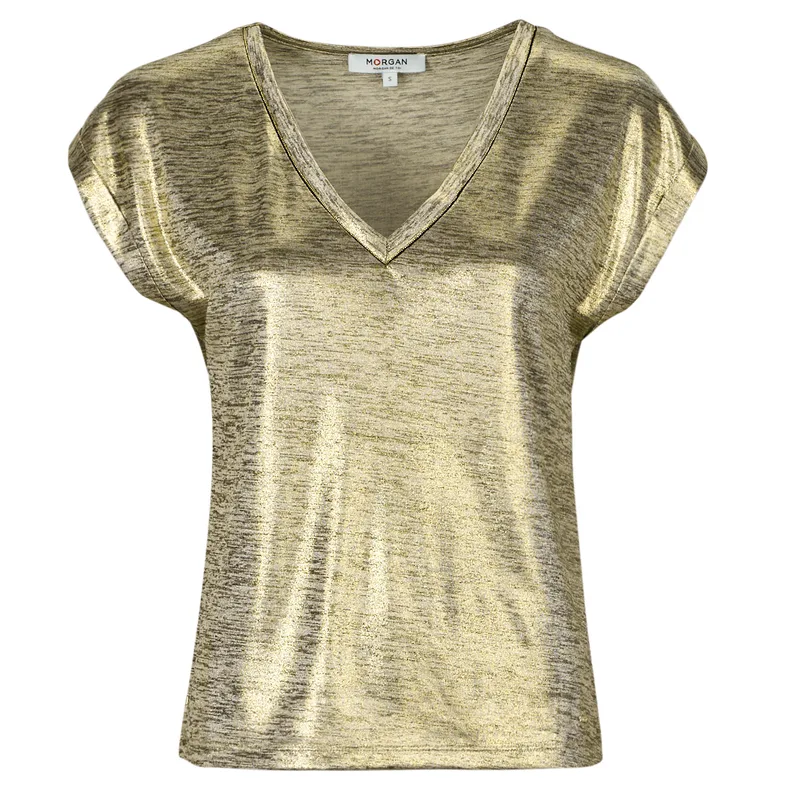 T-shirt με κοντά μανίκια Morgan DAYA1