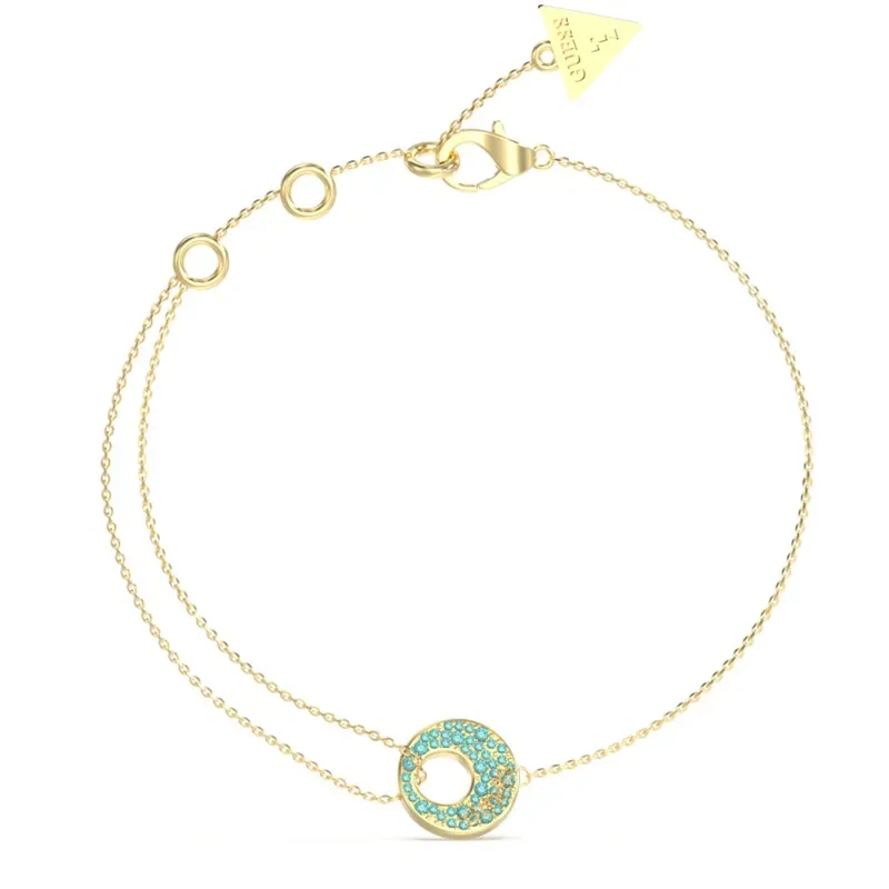 Γυναικείο επίχρυσο βραχιόλι Guess Blooming Stainless Steel JUBB05227JWYGAQL JUBB05227JWYGAQL Ατσάλι