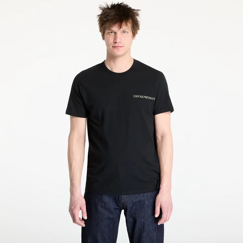 T-shirt EA7 Emporio Armani 2-Pack Crew Neck T-Shirt Black/ Black M