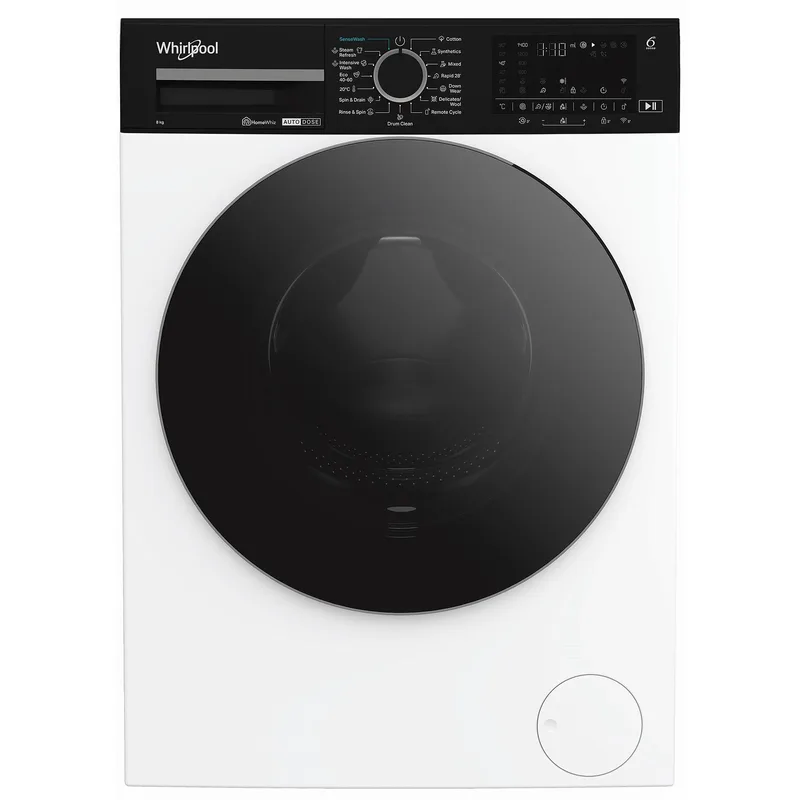 Whirlpool WPM 87W ADS EE Πλυντήριο Ρούχων 8kg, 1400 στροφές, με Ατμό, Α, Λευκό WPM 87W ADS EE