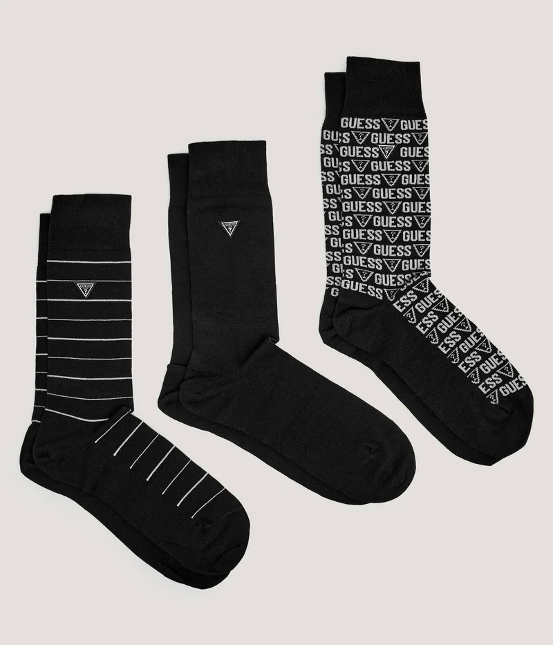 Guess 3 Pack Ανδρικές Κάλτσες U4BG52ZZT02T-JBLK Μαύρο